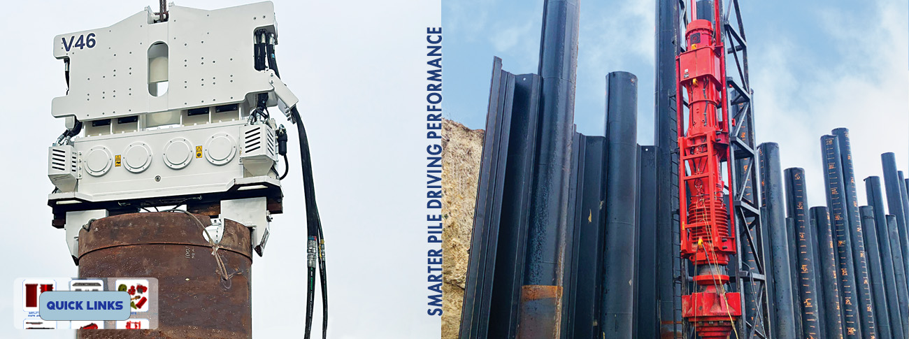 Pileco Vibratory V46, and Diesel Hammers